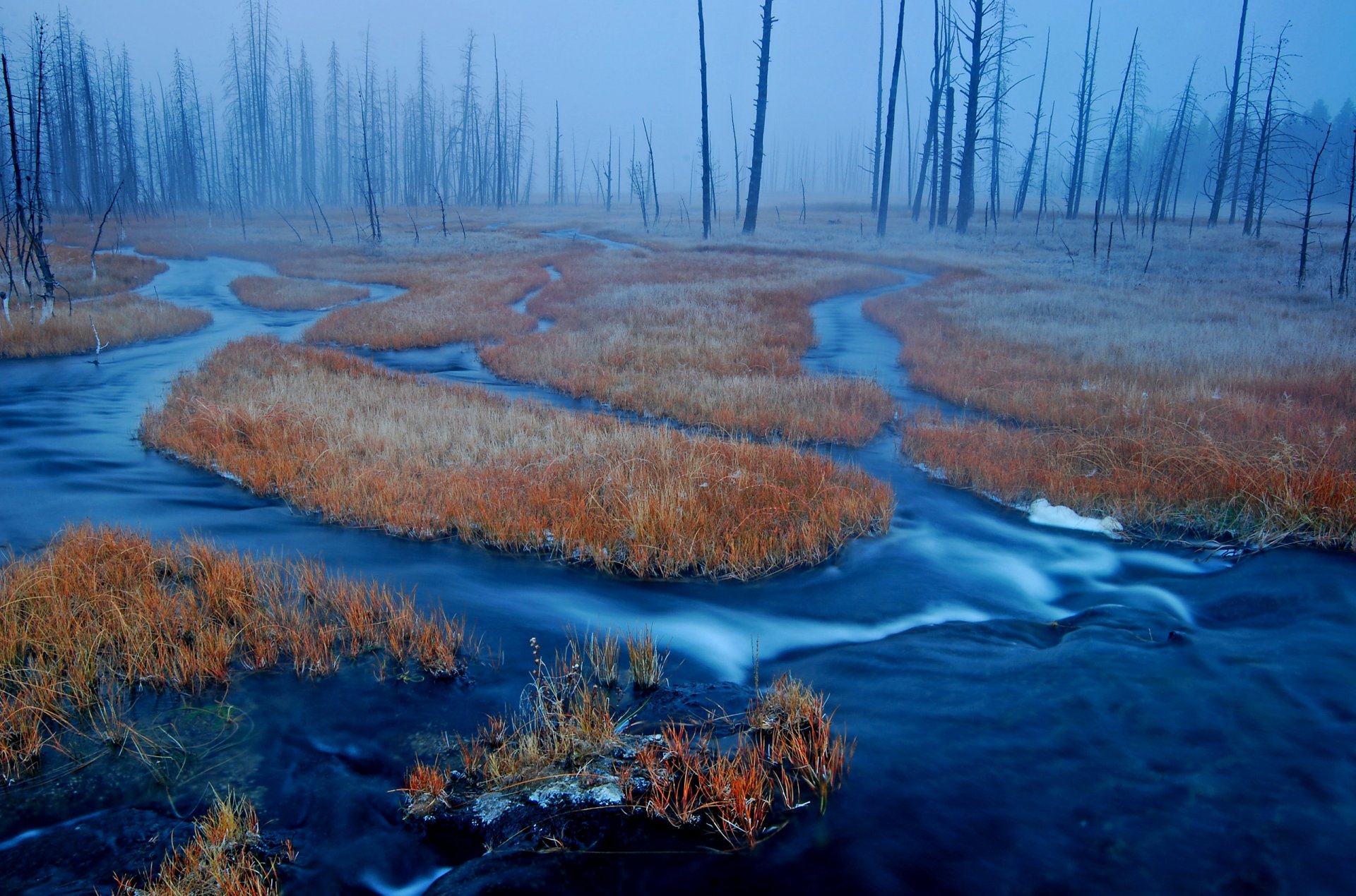 Underground fires in the marshlands