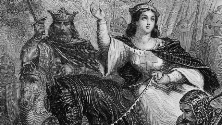 Людовик VII Французский и Элеонора Аквитанская