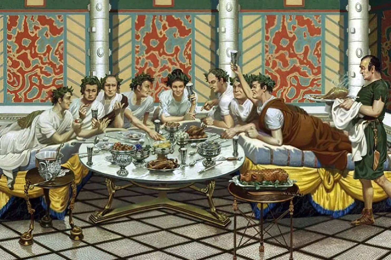 Римляне ложились, когда ели свою пищу
